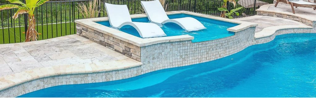 Fiberglass Tanning Ledges New - Lee Swimming Pools - Swimming Pool Builder